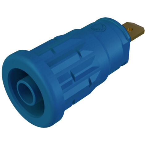 SKS Hirschmann SEP 2610 F4,8 Sicherheits-Laborbuchse Buchse, Einbau vertikal Stift-Ø: 4 mm Blau 1 St