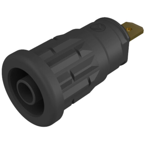 SKS Hirschmann SEP 2610 F4,8 Sicherheits-Laborbuchse Buchse, Einbau vertikal Stift-Ø: 4 mm Schwarz 1