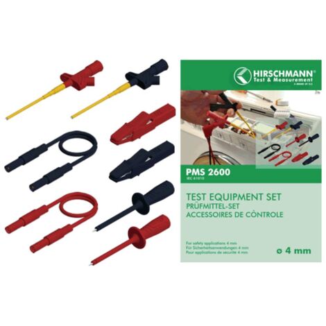SKS Hirschmann Set Cordons Mesure Sécurité 1 m Noir