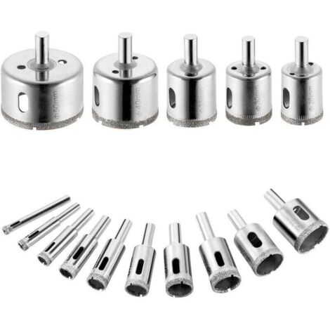 SKU00003 Cabezal de broca de repuesto para taladro de esmerilado y mandrinado para abre agujeros de mármol de 6-50 mm - Herramienta práctica