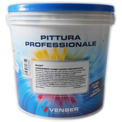 Skudo 14lt idro pittura quarzo acrilica grana fine alta copertura