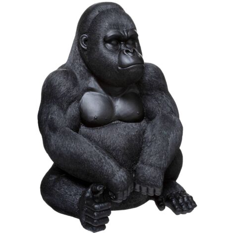 Skulptur Gorilla sitzend H. 46 cm