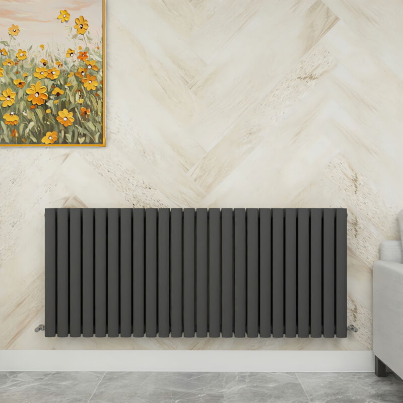 Image of Sky Bathroom - 600x1416mm Anthracite Double&hellip;