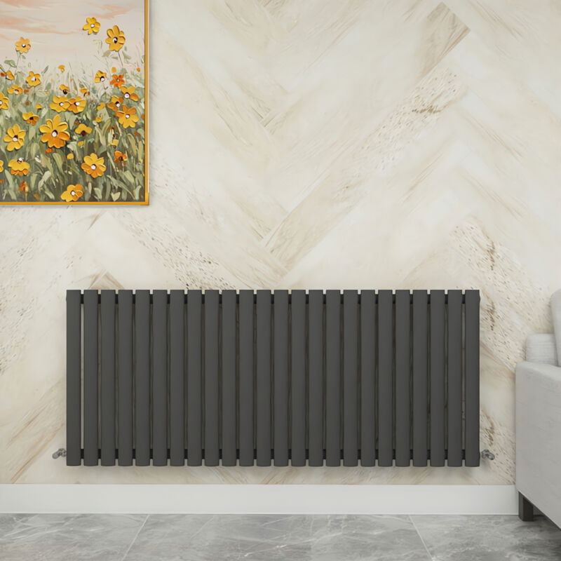 Image of Sky Bathroom - 600x1416mm Anthracite Single&hellip;