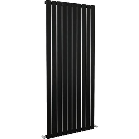 SKY Bathroom Flat Panel Radiator Vertical 1600x680mm Single Black