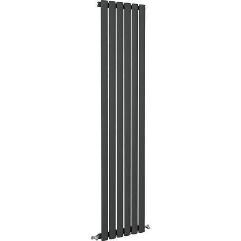SKY Bathroom Oval Column Radiator Vertical 1600x354mm Single Anthracite