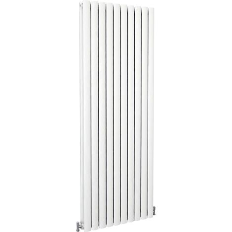 Warmehaus Vertical Column Designer Radiator Oval Panel Double White 1800 X 350mm- Modern Central Heating Space Saving Radiators - Perfect For - View #13