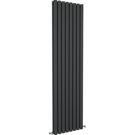 SKY Bathroom Oval Column Radiator Vertical 1800x472mm Double Anthracite