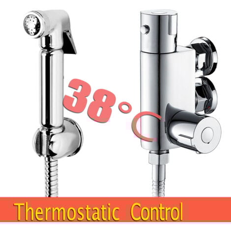 Sky Bathroom Thermostatic Mixer Bidets Toilet Valve Hand Held Douche Kit Muslim Spray Shower