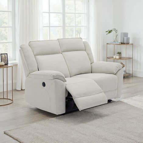 Skye 2 Seater Linen Electric Recliner Sofa (Beige)