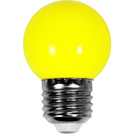 Skylantern – Ampoule LED E27 jaune 1,5W – Étanche IP65 pour guirlande guinguette – Diamètre 5cm – Éclairage extérieur et intérieur