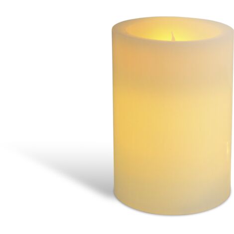 Skylantern – Bougie LED Ivoire 10 cm – Autonomie 150 heures – Flamme vacillante pour ambiance chaleureuse – Idéale pour soirées romantiques