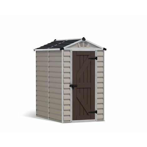 Skylight Shed 4 x 6 Tan - Polycarbonate - L176.8 x W120.7 x H203.5 cm - Dark Grey