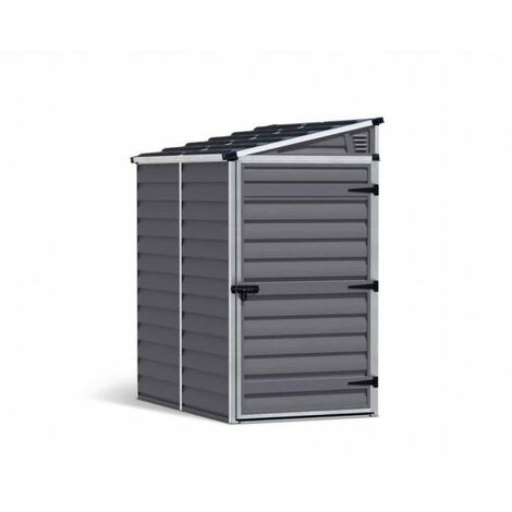 Skylight Shed Pent 4X6 Dark - Polycarbonate - L175 x W117.5 x H203 cm - Dark Grey