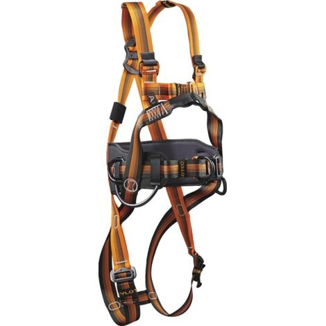 Skylotec Auffanggurt Falc Standard EN361:2002 EN358:2018 schwarz / orange / anthrazit für Gr.M / XXL - G-1155-S-M/XXL