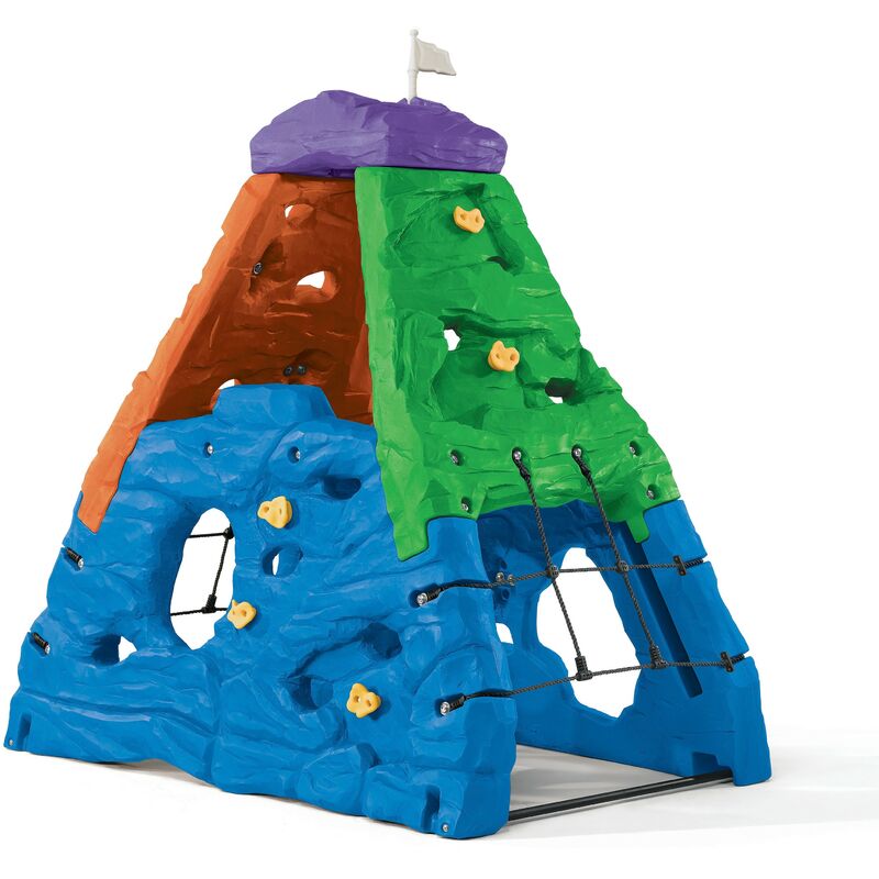Step2 - Skyward Summit Kiddimandjaro Triangle / Cadre d'Escalade Enfant Multicolore | Jeux escalade en Plastique pour Enfants - Multicolore