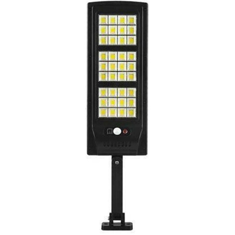 Sl 144 lampe solaire led 6000k lampadaire avec télécommande 3 fonction induction corps humain