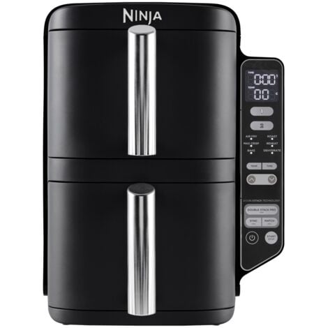 SL300EU-NINJA Friteuse sans huile Double Stack 7,6 L (2x3.8L) 6 modes de cuisson