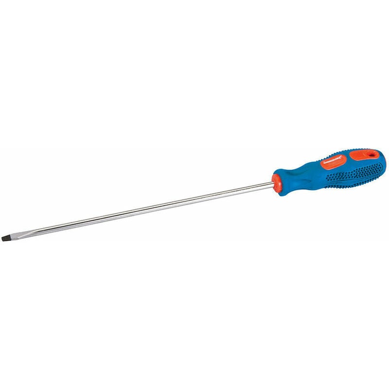 SL9.5 x 250mm Slotted Screwdriver Soft Grip Handle & Hard Flared Flat Driver