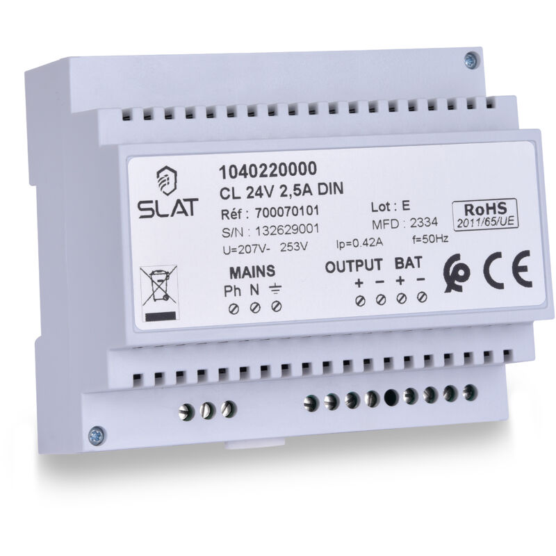 Slat - Alimentation secourue 24V/2.5A 230V 60W classic
