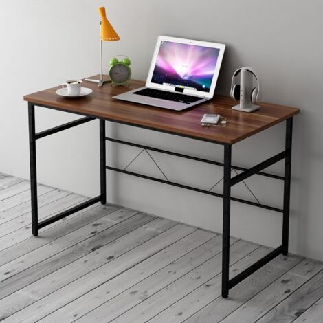 Cherry Tree Furniture Sleek Design Computer Desk Home Office Table W100 x D50 x H 72 cm (Walnut)