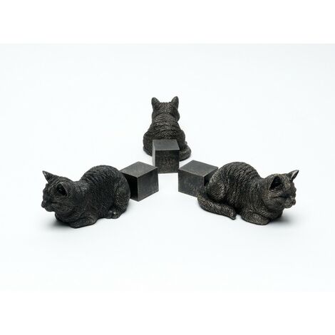 Sleeping Cat Stretching Out Plant Pot Feet - Set of 3 - L12.5 x W5.5 x H4.5 cm