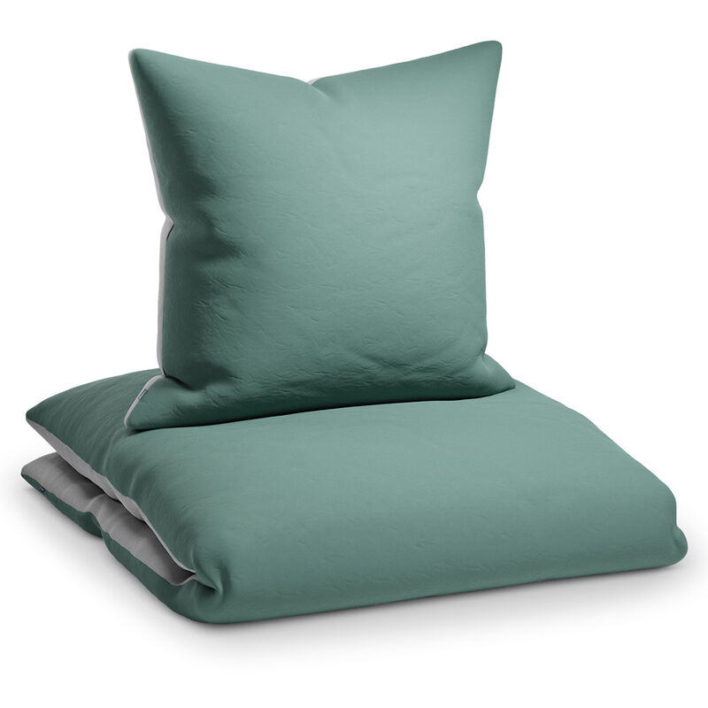 

Soft Wonder-Edition Ropa de cama 135x200 cm Azul grisáceo/Gris claro