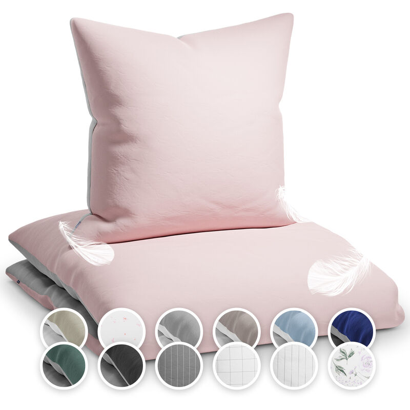 

Soft Wonder-Edition Ropa de cama 135x200 cm Gris claro/Rosa