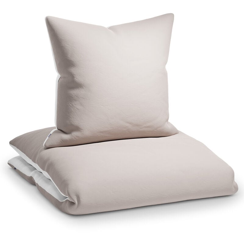 

Soft Wonder-Edition Ropa de cama 135x200 cm Gris pardo/Blanco