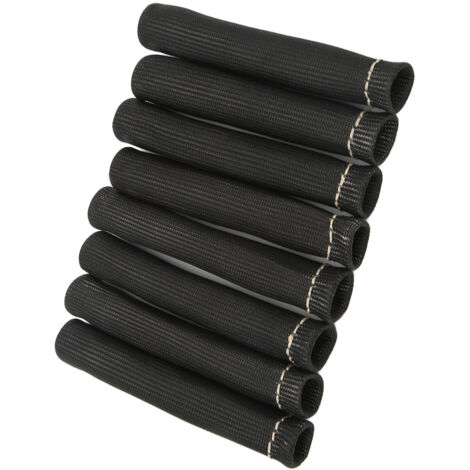 Sleeves de protection thermique pour fils de bougie 8 pcs, fibre de verre ajustable universel pour moteur