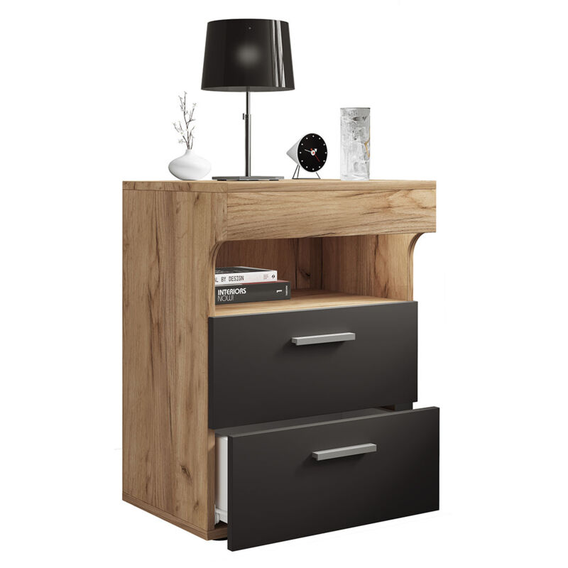 Ebuy24 Holz Nachttisch Schublade Slepal M