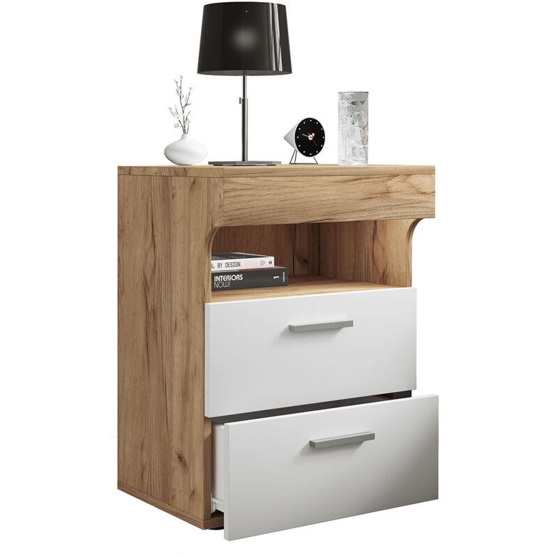 Ebuy24 Holz Nachttisch Schublade Slepal M