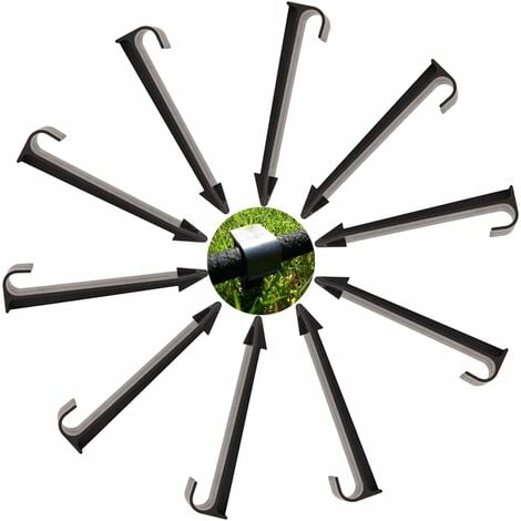 SL.GT Ancre de Tuyau Piquet Ancrage Supports de Fixation au sol pour tuyau d'arrosage 50 Pièces