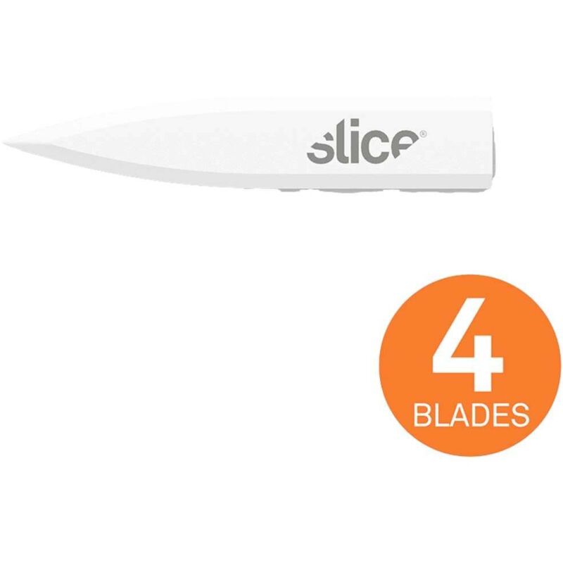 10532 Lames de rechange en céramique, lame polyvalente, en forme de dolch 4 pc(s) - Slice