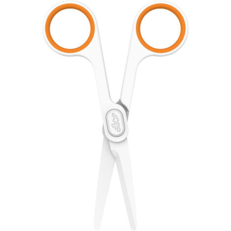 Slice 10544  Universalschere Linkshänder, Rechtshänder 141 mm Weiß, Orange