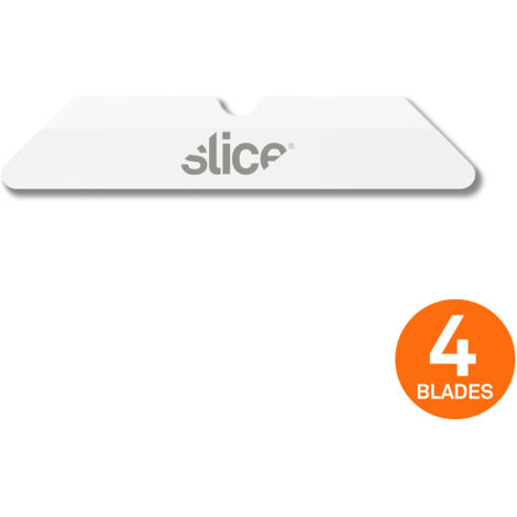 slice Kartonmesser-Klingen (10404), abgerundet, 4 Stück