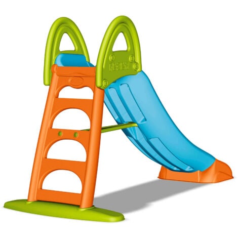FEBER Scivolo da giardino per bambino con sponde alte. Scivoli