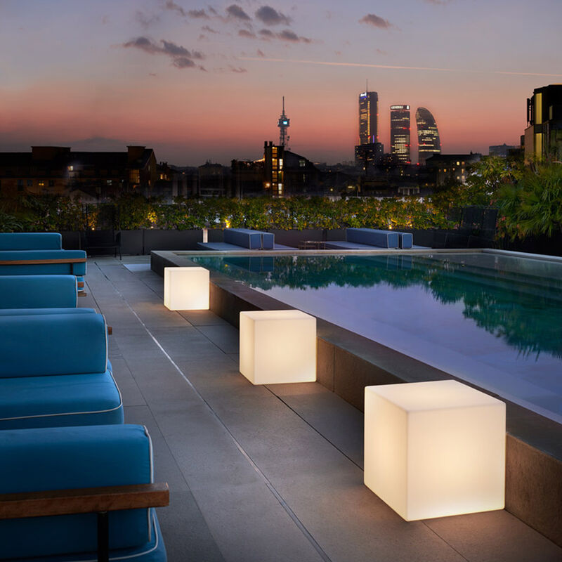 Lampadaire de table design contemporain moderne Cubo | Taille: 75 - Slide