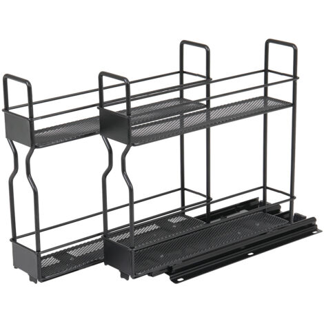 Slide-Out Metal Spice Rack for Cabinet