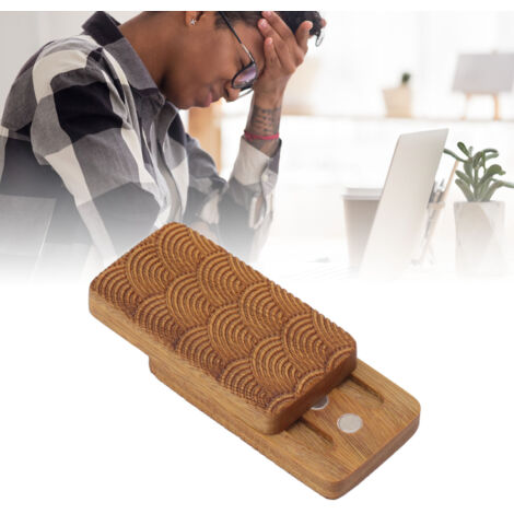 Slider Anti-Stress Vert Bois Santal Ondes Magnétique ADHDE Autisme - Modèle Limité 55x30mm 70g Boîte