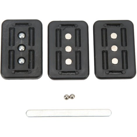 Slider Magnétique ABS 3 Couches Portable Anti-Stress Noir - Jouet EDC à Glissière pour Anxiété