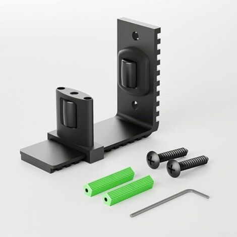 Sliding Barn Door Floor Guide Rail for Double Roller, Adjustable Width