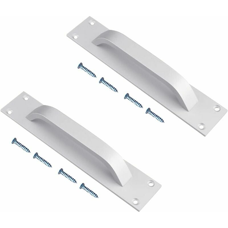 Sliding Barn Door Handle, 2 pcs Cupboard Door Handles Pull Push Door Handles Gate Handle Aluminium Alloy Shed Door Handles for Kitchen Furniture