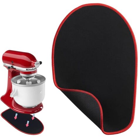 Sliding Board for KitchenAid Food Processor - Non-Slip Stand Accessory - 4.5L - 5L - Kitchen Mat - Red