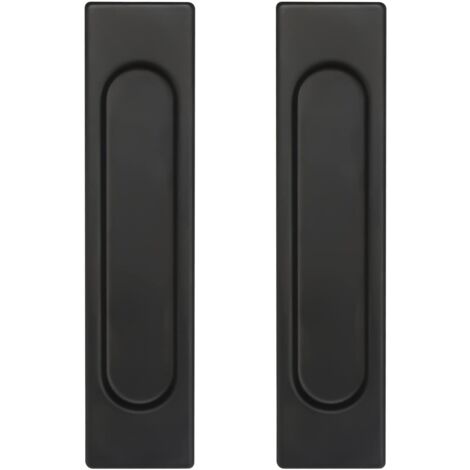 Sliding Door Handle Set Of 2 Self-adhesive Handles Aluminium No Drilling For Balcony Doors Drawers