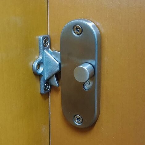 Sliding door lock 90 degree movable door, right angle buckle, privacy lock, sliding door lock and bolt lock, cam lock (1 lock)