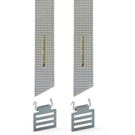 Slid'Up By Mantion – Attache tablier sangle réglable 450 mm – Agrafe pour tubes ZF – Lot de 2 – Pour volets roulants