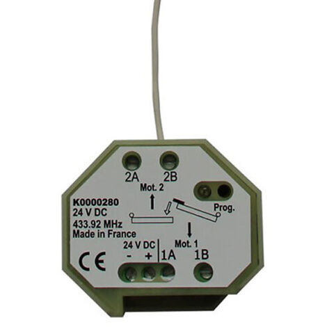 Slid'Up By Mantion – Boîtier de commande radio 433 Mhz – Compatible gond motorisé – Fréquence 433 Mhz – S'intègre dans boîtier Ø 68 mm