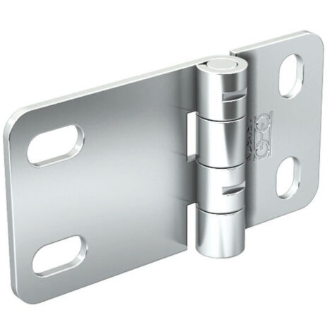 Slid'Up By Mantion – Charnière pour meuble en acier zingué – Axe de 6 mm – Dimensions 77x40 mm – Fixation 4 points sur plat – Garantie 5 ans