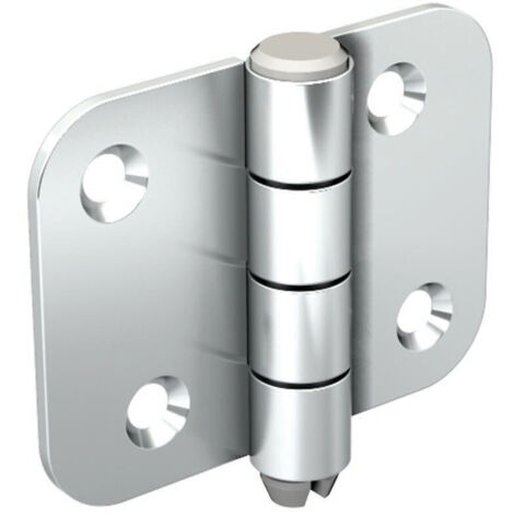 Slid'Up By Mantion – Charnière pour meuble en acier zingué – Axe de 8 mm – Dimensions 65x50 mm – Fixation 4 points sur plat – Garantie 5 ans